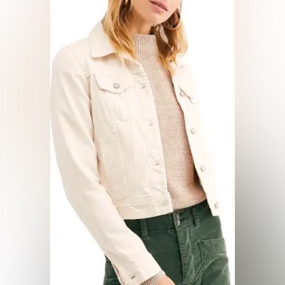 Free People We the Free Rumors Jean Jacket Size Medium - Picture 1 of 7
